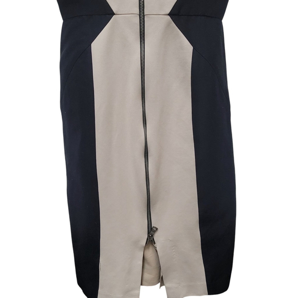 BCBGMAXAZRIA Evelyn Fully Lined Colorblocked Knee-length Dress Size 4 Pre-owned - Picture 5 of 10
